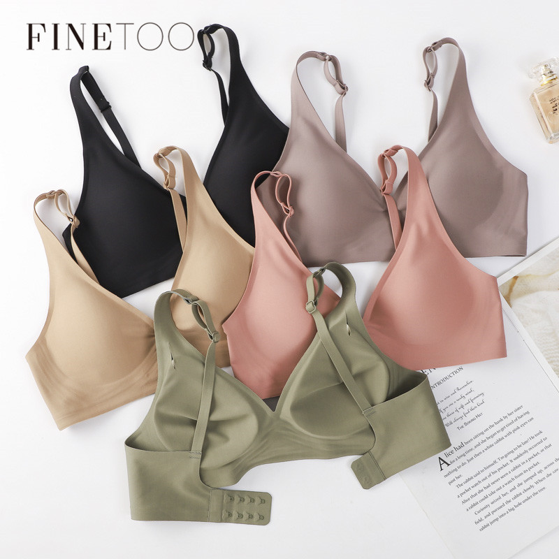 Mastectomy Bra Pocket - FINETOO Soft Wireless Bra Women Deep