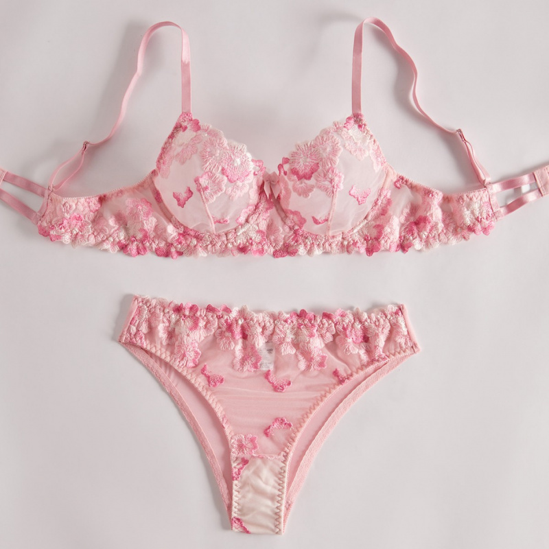 Bikini lingerie set with sheer - Sheer Bra Lace review and price