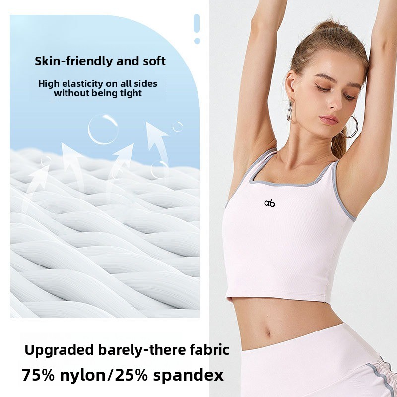 Women Summer Ribbed Yoga Tank  - Underwire Bra Padded review and price